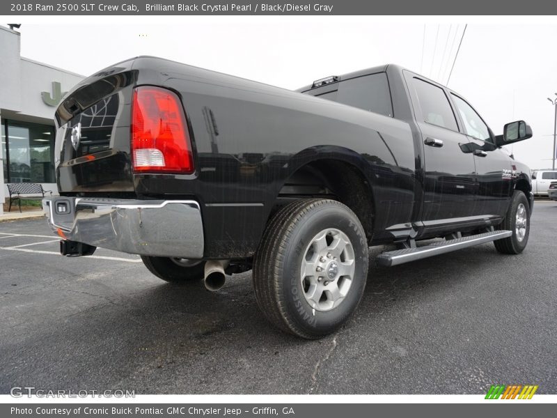 Brilliant Black Crystal Pearl / Black/Diesel Gray 2018 Ram 2500 SLT Crew Cab