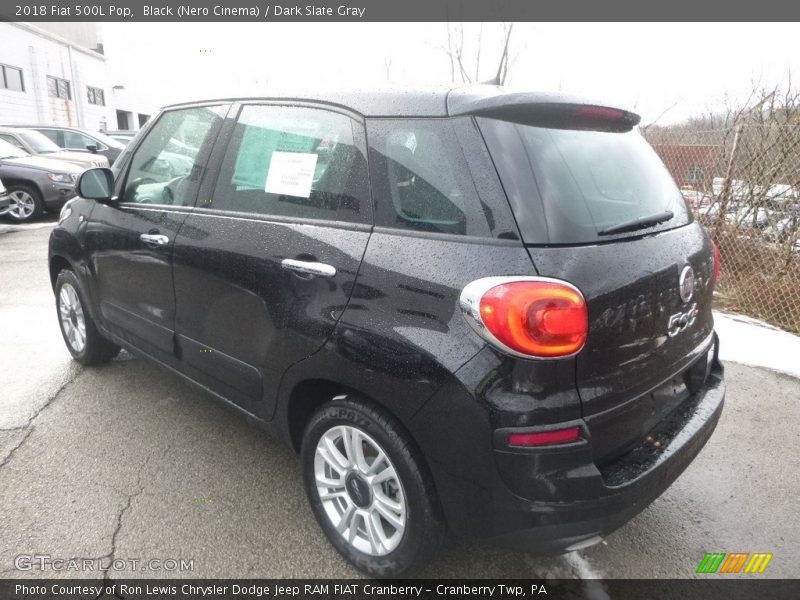 Black (Nero Cinema) / Dark Slate Gray 2018 Fiat 500L Pop