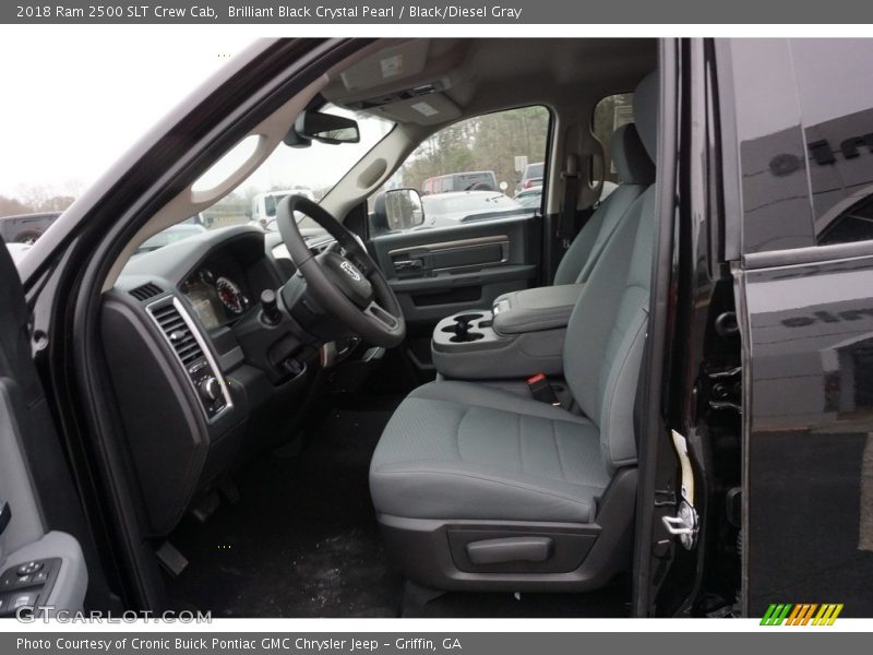 Brilliant Black Crystal Pearl / Black/Diesel Gray 2018 Ram 2500 SLT Crew Cab
