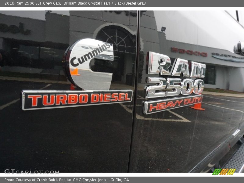 Brilliant Black Crystal Pearl / Black/Diesel Gray 2018 Ram 2500 SLT Crew Cab