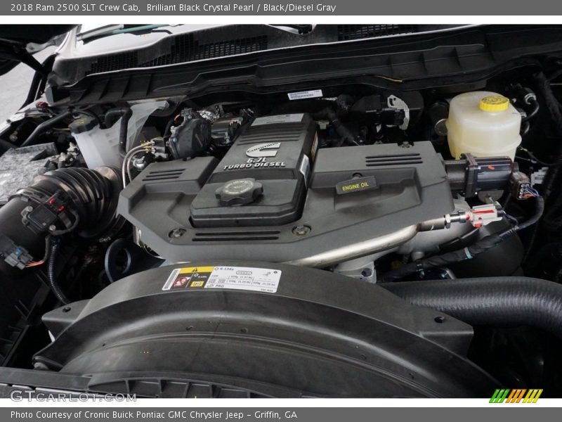 Brilliant Black Crystal Pearl / Black/Diesel Gray 2018 Ram 2500 SLT Crew Cab