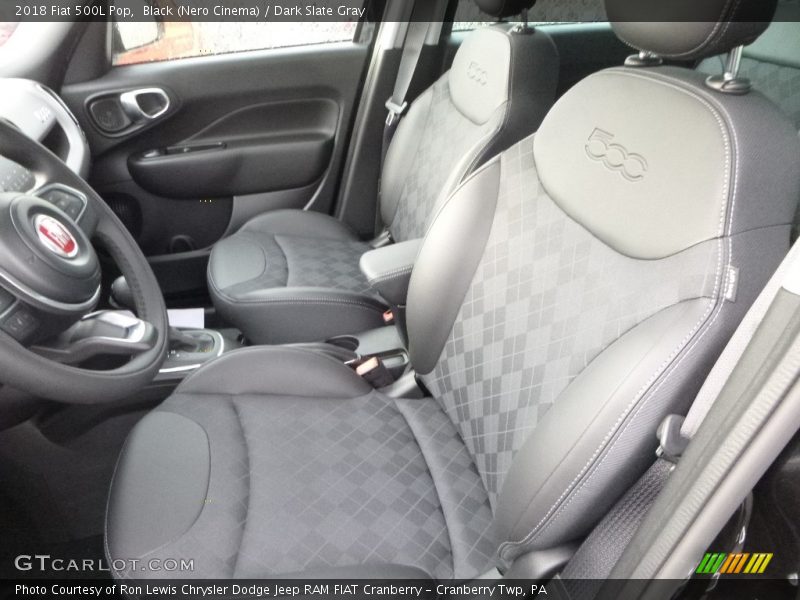  2018 500L Pop Dark Slate Gray Interior