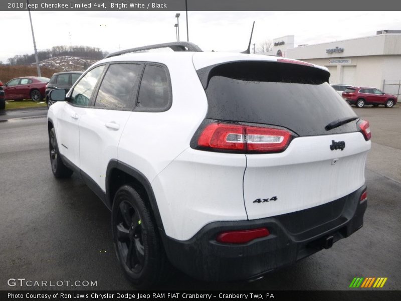 Bright White / Black 2018 Jeep Cherokee Limited 4x4