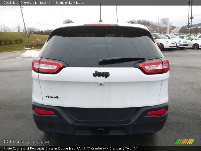 Bright White / Black 2018 Jeep Cherokee Limited 4x4