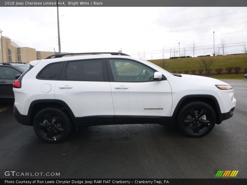 Bright White / Black 2018 Jeep Cherokee Limited 4x4
