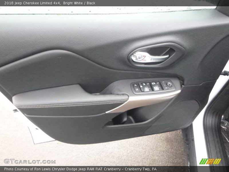 Bright White / Black 2018 Jeep Cherokee Limited 4x4