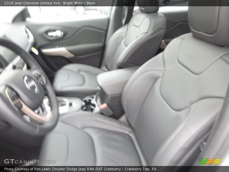 Bright White / Black 2018 Jeep Cherokee Limited 4x4