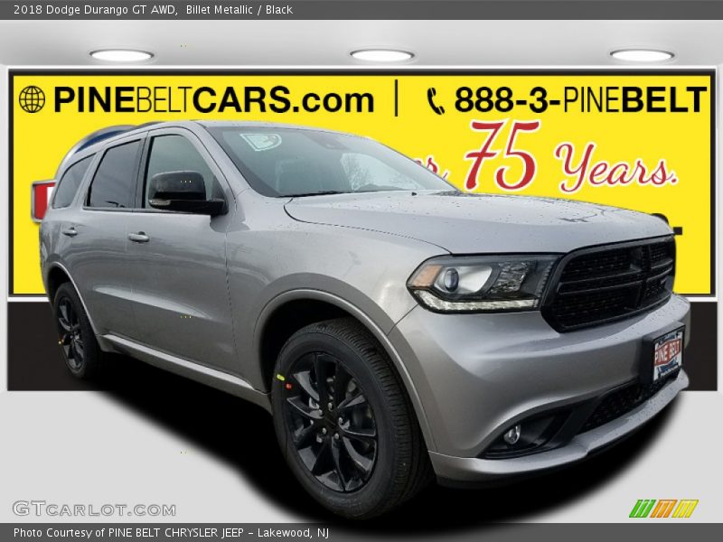 Billet Metallic / Black 2018 Dodge Durango GT AWD