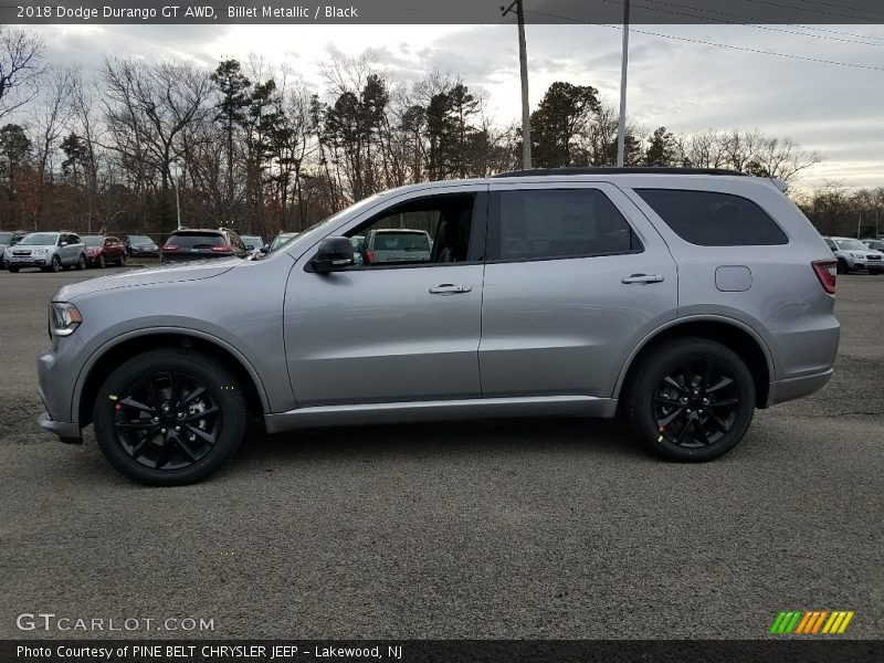 Billet Metallic / Black 2018 Dodge Durango GT AWD
