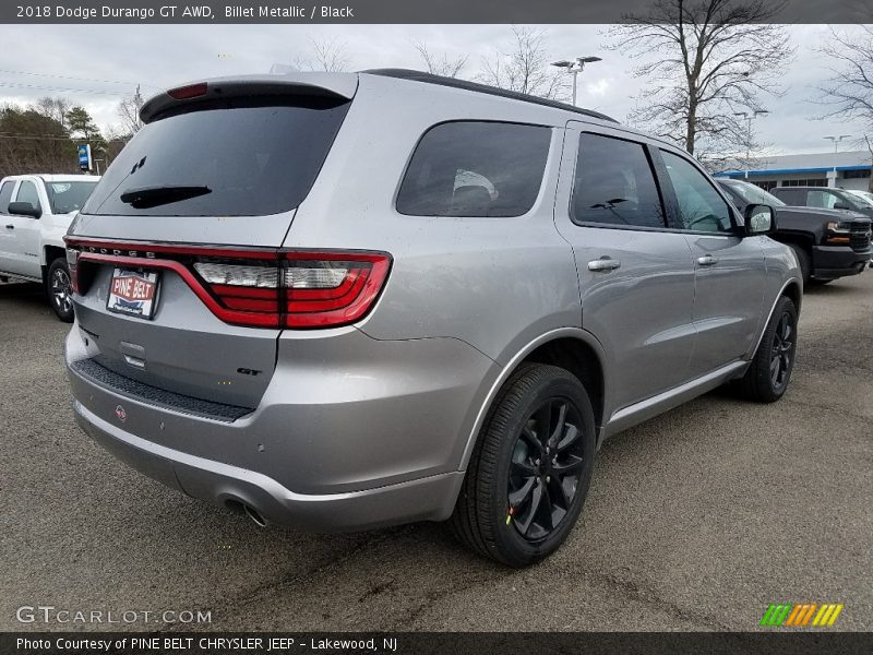 Billet Metallic / Black 2018 Dodge Durango GT AWD