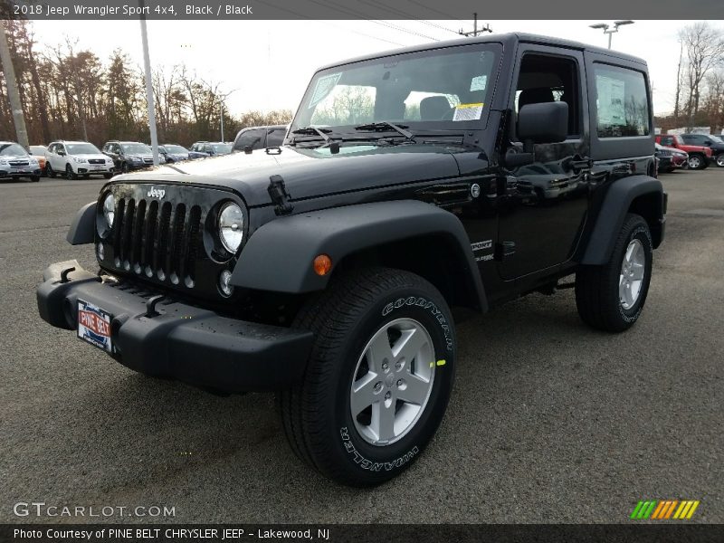 Black / Black 2018 Jeep Wrangler Sport 4x4