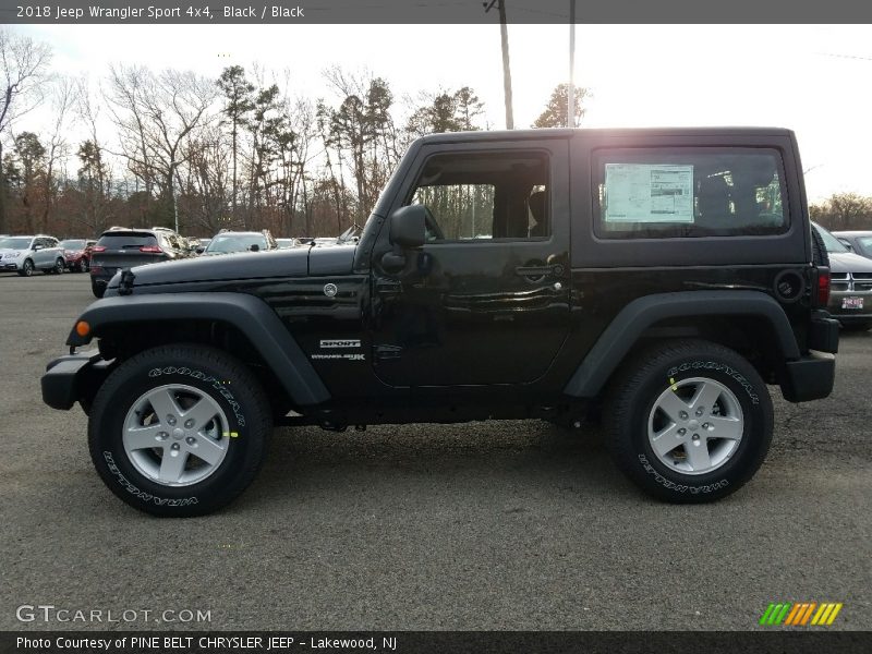 Black / Black 2018 Jeep Wrangler Sport 4x4