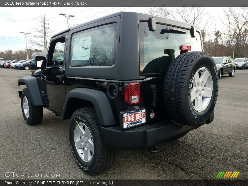 Black / Black 2018 Jeep Wrangler Sport 4x4