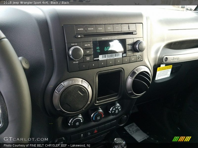 Black / Black 2018 Jeep Wrangler Sport 4x4