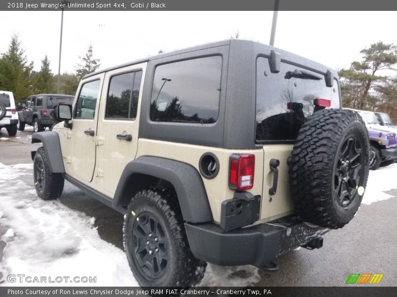 Gobi / Black 2018 Jeep Wrangler Unlimited Sport 4x4