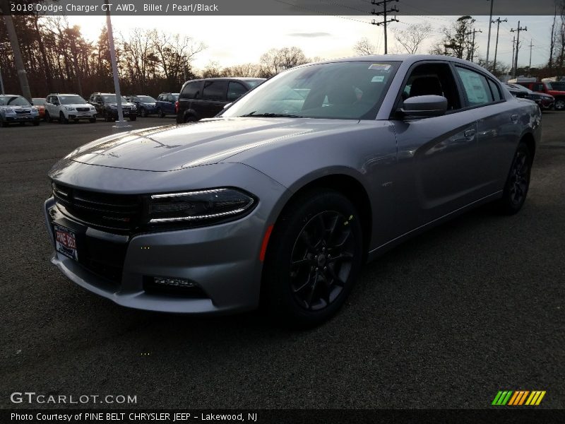 Billet / Pearl/Black 2018 Dodge Charger GT AWD