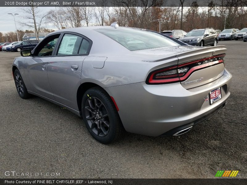 Billet / Pearl/Black 2018 Dodge Charger GT AWD