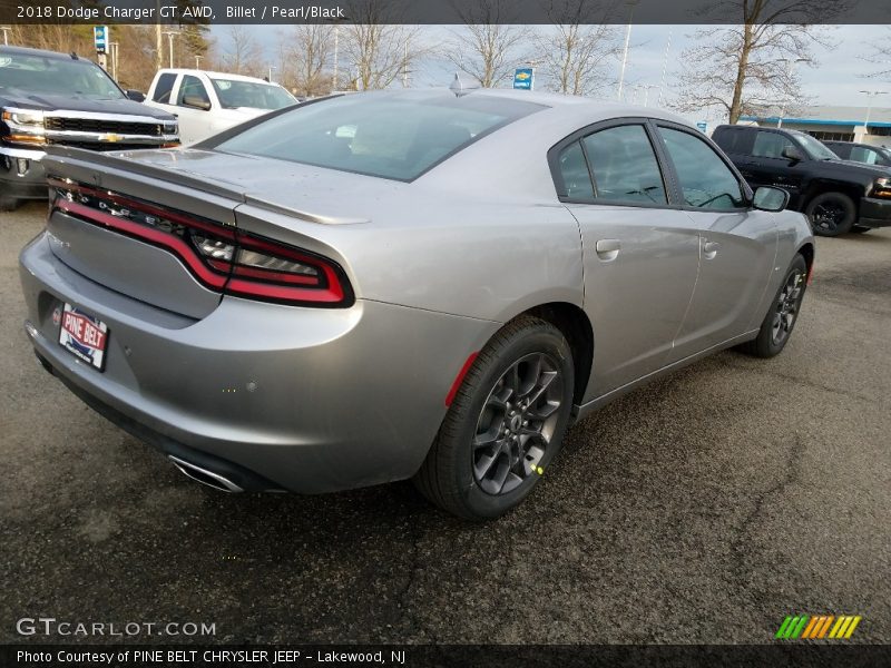 Billet / Pearl/Black 2018 Dodge Charger GT AWD