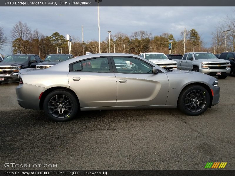 Billet / Pearl/Black 2018 Dodge Charger GT AWD