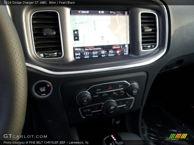 Billet / Pearl/Black 2018 Dodge Charger GT AWD