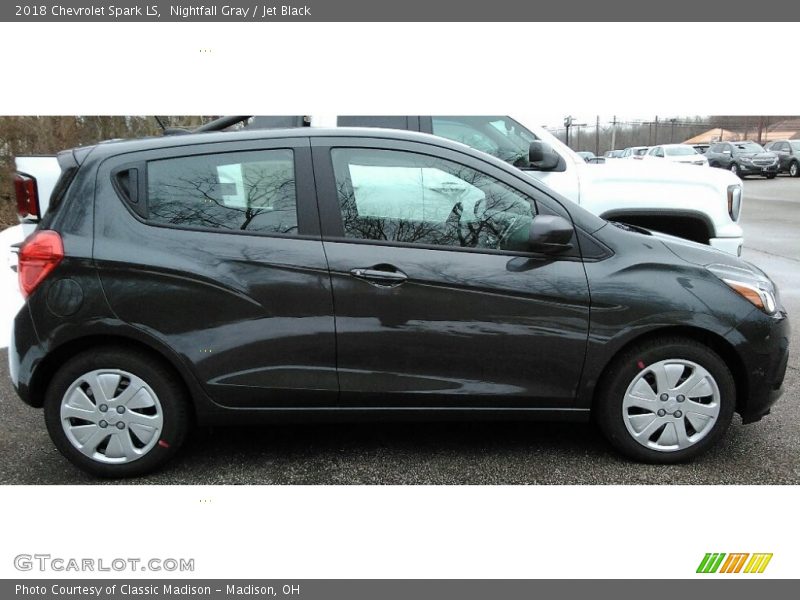 Nightfall Gray / Jet Black 2018 Chevrolet Spark LS