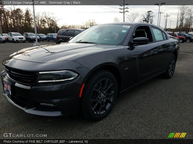 Destroyer Gray / Black 2018 Dodge Charger GT AWD