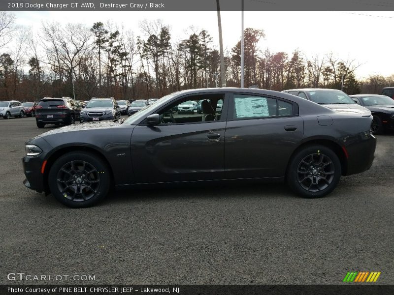 Destroyer Gray / Black 2018 Dodge Charger GT AWD