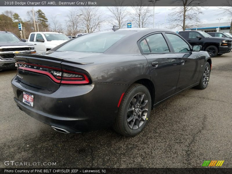 Destroyer Gray / Black 2018 Dodge Charger GT AWD