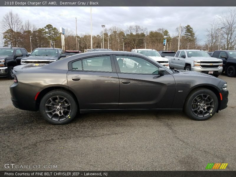 Destroyer Gray / Black 2018 Dodge Charger GT AWD