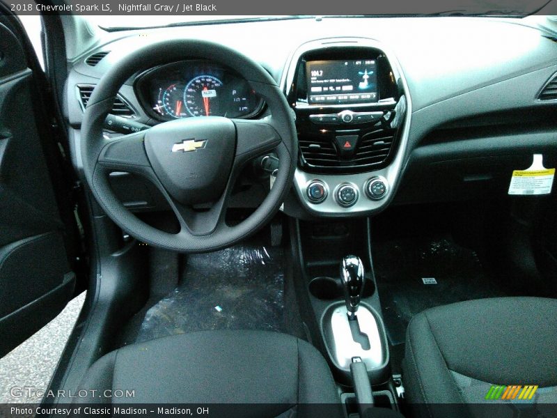 Nightfall Gray / Jet Black 2018 Chevrolet Spark LS