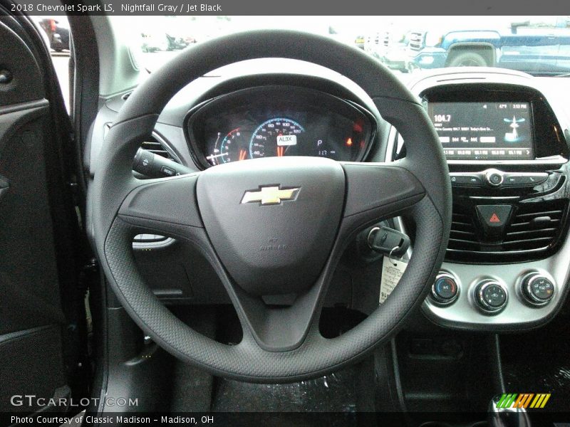 Nightfall Gray / Jet Black 2018 Chevrolet Spark LS