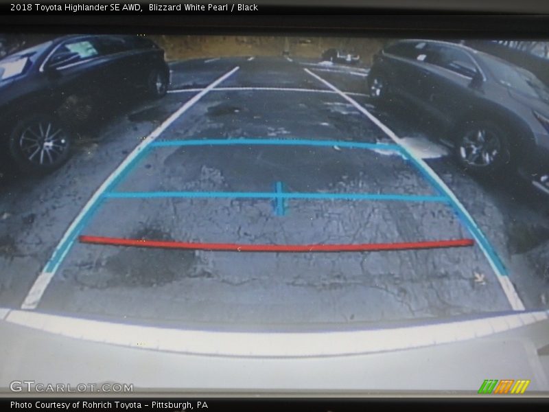 Blizzard White Pearl / Black 2018 Toyota Highlander SE AWD