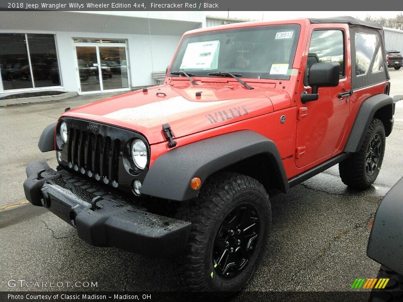 Front 3/4 View of 2018 Wrangler Willys Wheeler Edition 4x4