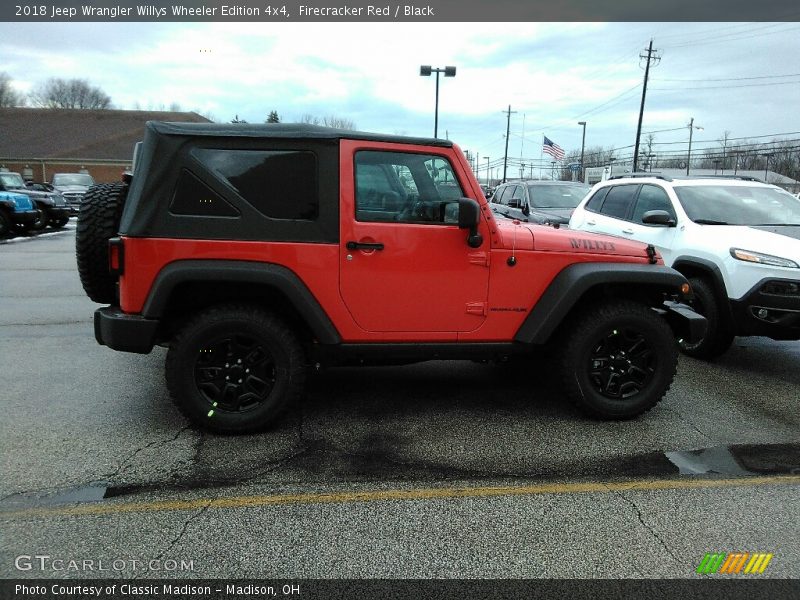 Firecracker Red / Black 2018 Jeep Wrangler Willys Wheeler Edition 4x4