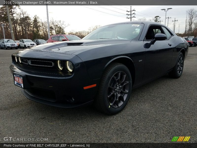 Maximum Steel Metallic / Black 2018 Dodge Challenger GT AWD