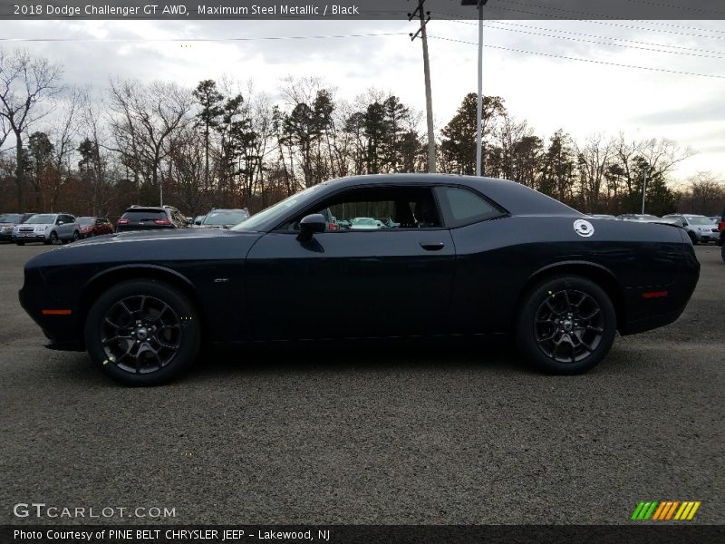 Maximum Steel Metallic / Black 2018 Dodge Challenger GT AWD
