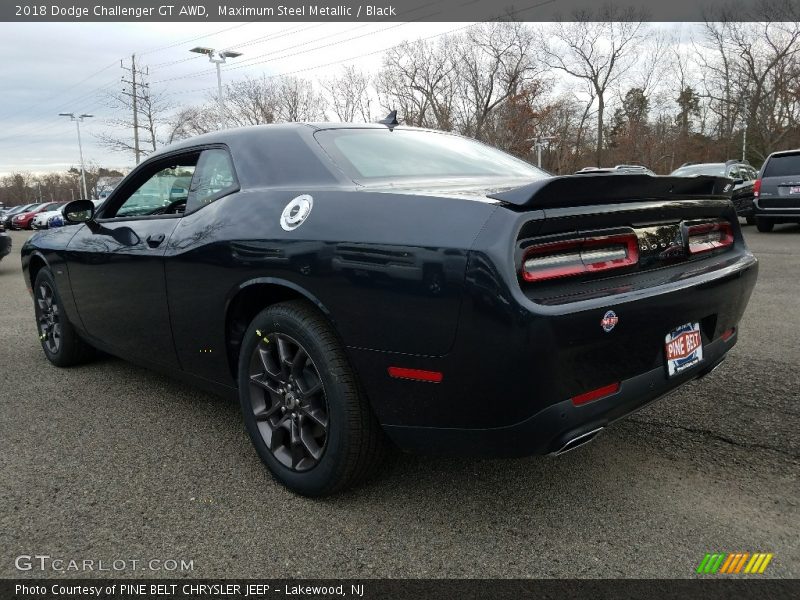 Maximum Steel Metallic / Black 2018 Dodge Challenger GT AWD