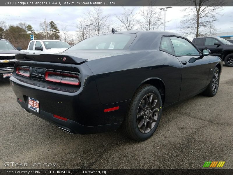 Maximum Steel Metallic / Black 2018 Dodge Challenger GT AWD