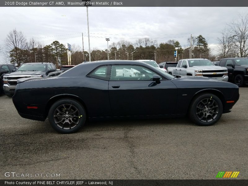 Maximum Steel Metallic / Black 2018 Dodge Challenger GT AWD