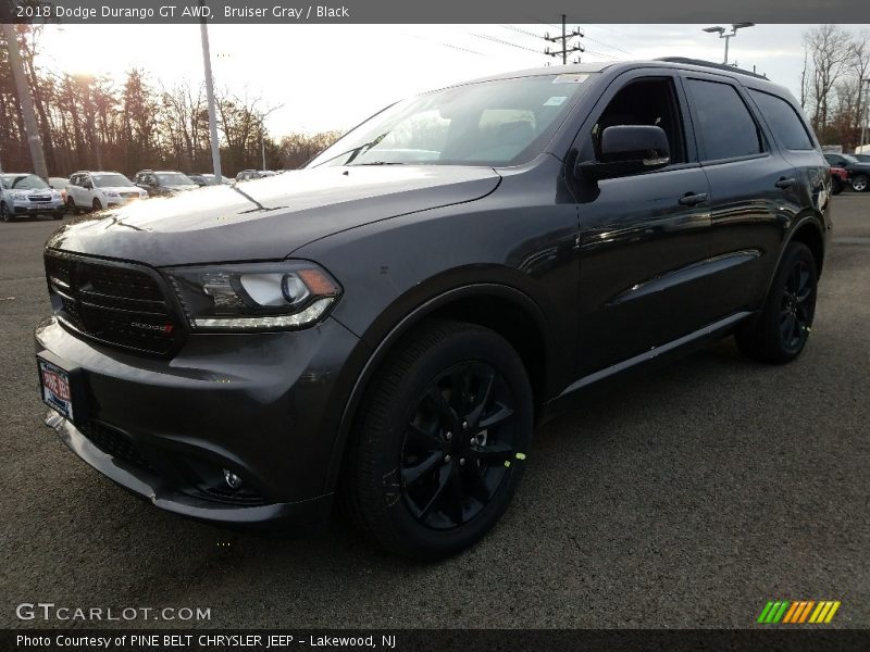 Bruiser Gray / Black 2018 Dodge Durango GT AWD