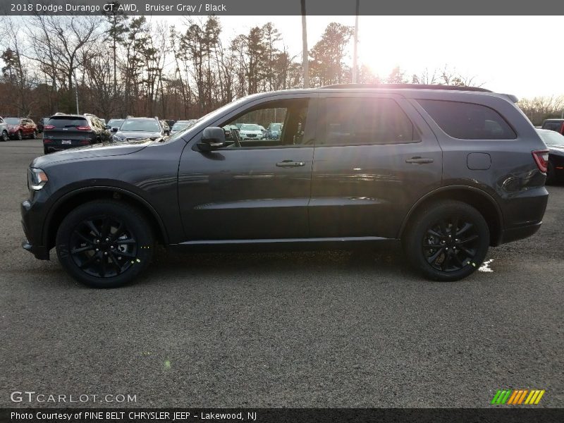 Bruiser Gray / Black 2018 Dodge Durango GT AWD