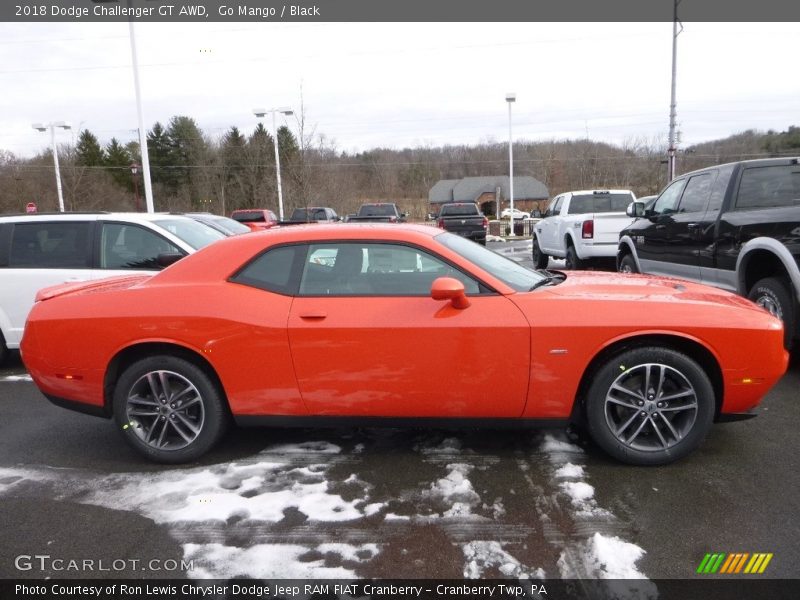 Go Mango / Black 2018 Dodge Challenger GT AWD