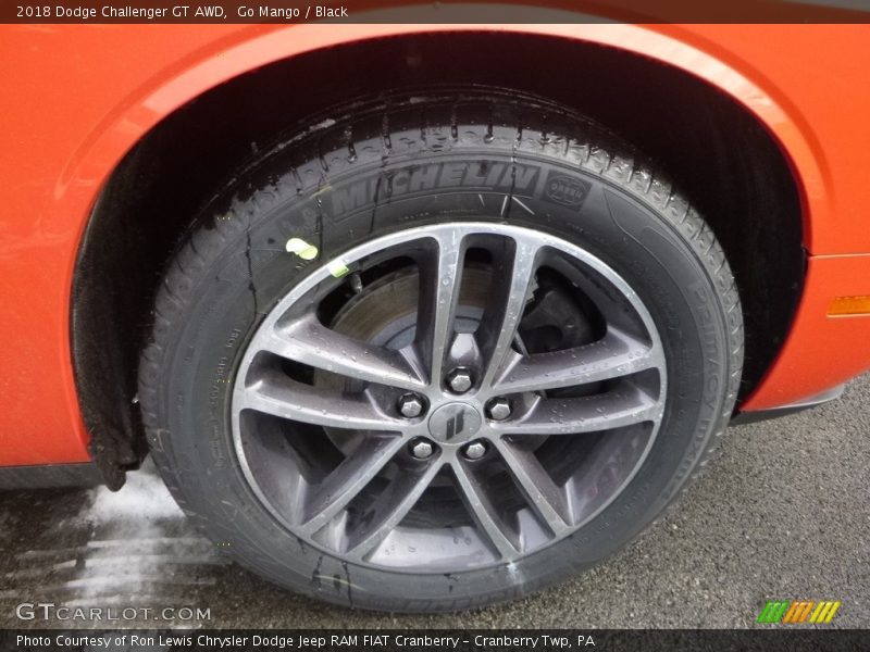 Go Mango / Black 2018 Dodge Challenger GT AWD
