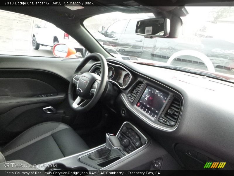 Go Mango / Black 2018 Dodge Challenger GT AWD