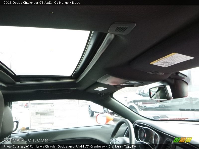 Go Mango / Black 2018 Dodge Challenger GT AWD