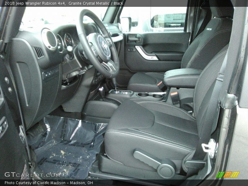 Front Seat of 2018 Wrangler Rubicon 4x4