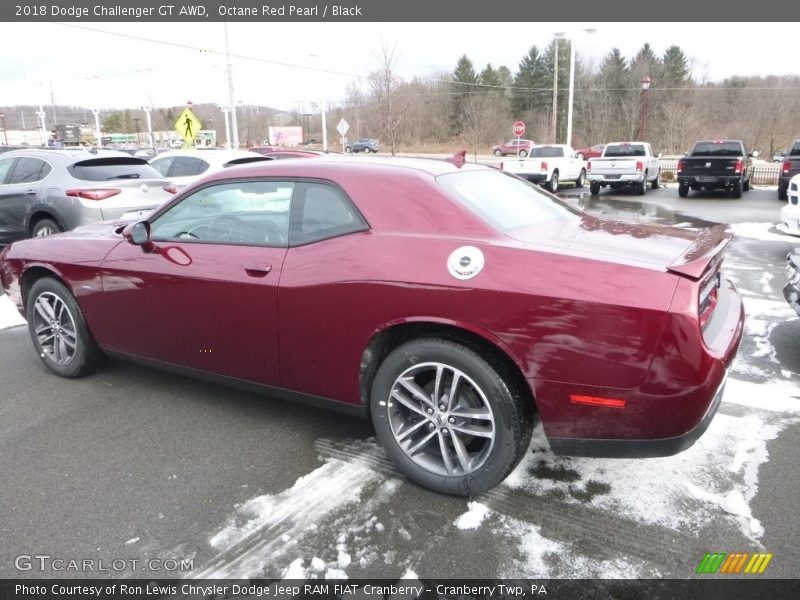 Octane Red Pearl / Black 2018 Dodge Challenger GT AWD
