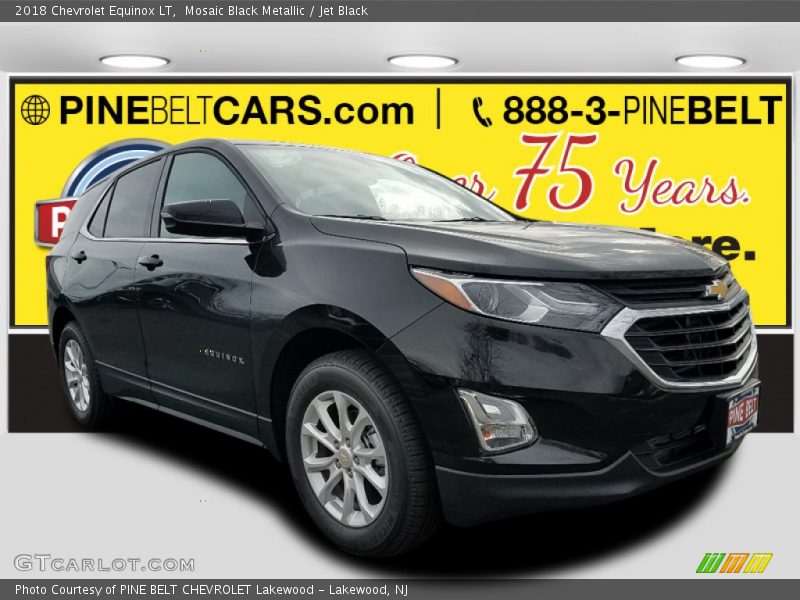 Mosaic Black Metallic / Jet Black 2018 Chevrolet Equinox LT