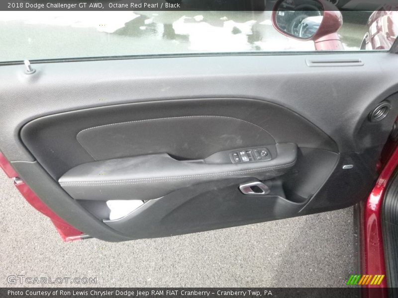 Octane Red Pearl / Black 2018 Dodge Challenger GT AWD