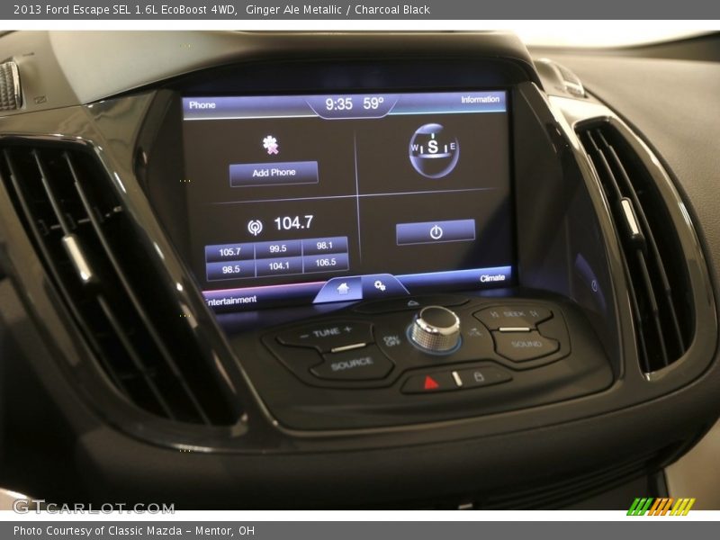 Ginger Ale Metallic / Charcoal Black 2013 Ford Escape SEL 1.6L EcoBoost 4WD